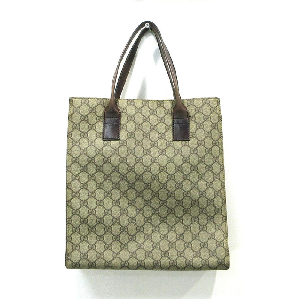 Gucci GG Supreme Tote Bag Brown